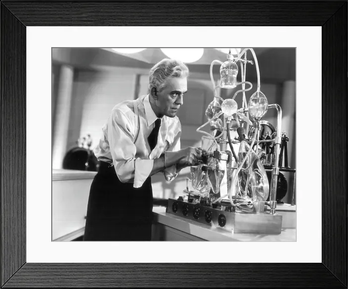 Framed Print : THE MAN THEY COULD NOT HANG, Boris Karloff, 1939