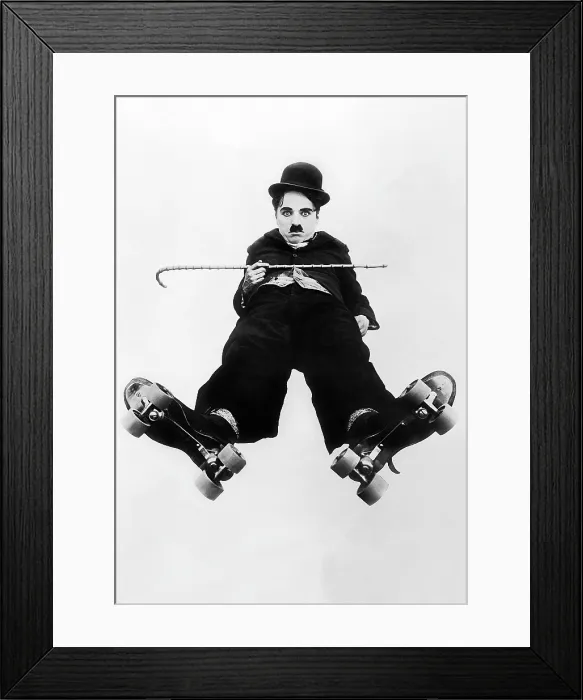 Framed Print : THE RINK, Charlie Chaplin, 1916