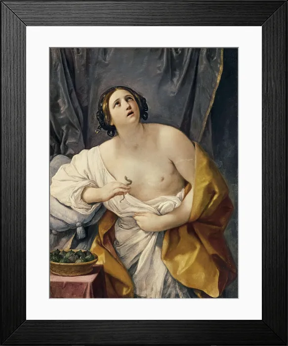 Framed Print : RENI, Guido (1575-1642). Cleopatra with the Asp. 1635-1640. Baroque art. Oil on canvas. ITALY. Florence. Pitti Palace. AISA / Everett Collection**US SALES ONLY**