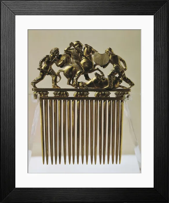 Framed Print : Comb with a Scythians in Battle. 5th-4th c. BC. Scythian Art. Jewelry. RUSSIA. Saint Petersburg. State Hermitage Museum. Proc: UKRAINE. ZAPORIZHZHYA Framed Print : Comb with a Scythians in Battle. 5th-4th c. BC. Scythian Art. Jewelry. RUSSIA. Saint Petersburg. State Hermitage Museum. Proc: UKRAINE. ZAPORIZHZHYA