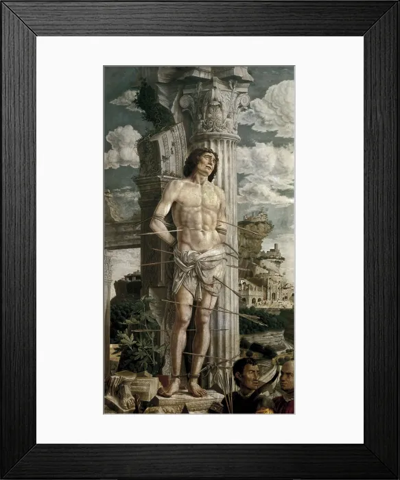 Framed Print : MANTEGNA, Andrea (1431-1506). St. ca. 1480. Renaissance art. Quattrocento. Oil on wood. FRANCE. Paris. Louvre Museum. AISA / Everett Collection**US SALES ONLY**