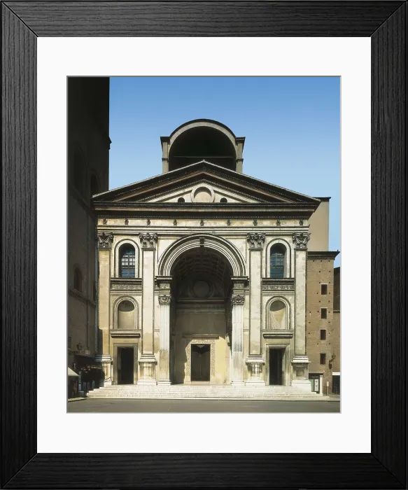 Framed Print : ALBERTI, Leon Battista (1404-1472). Church of Saint Andrew. ITALY. Mantua. Church of Saint Andrew. Renaissance art. Quattrocento. Architecture