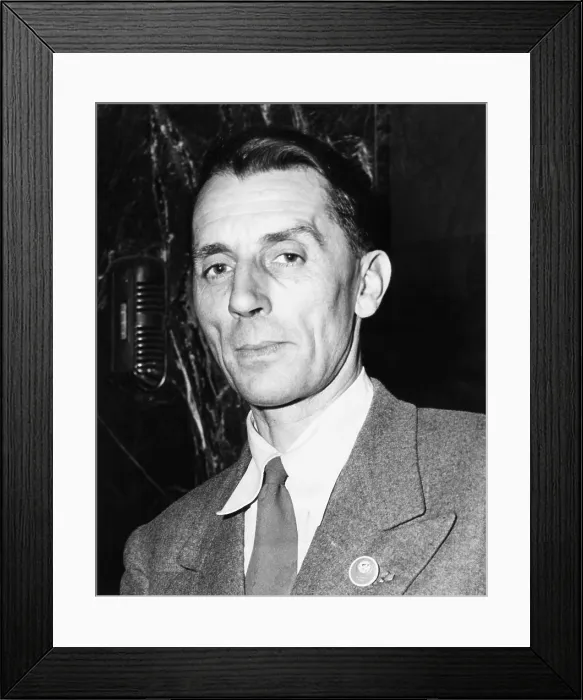Framed Print : Frederick Joliet Curie, reacted to the U.S. Red Scare investigations of nuclear scientists Framed Print : Frederick Joliet Curie, reacted to the U.S. Red Scare investigations of nuclear scientists