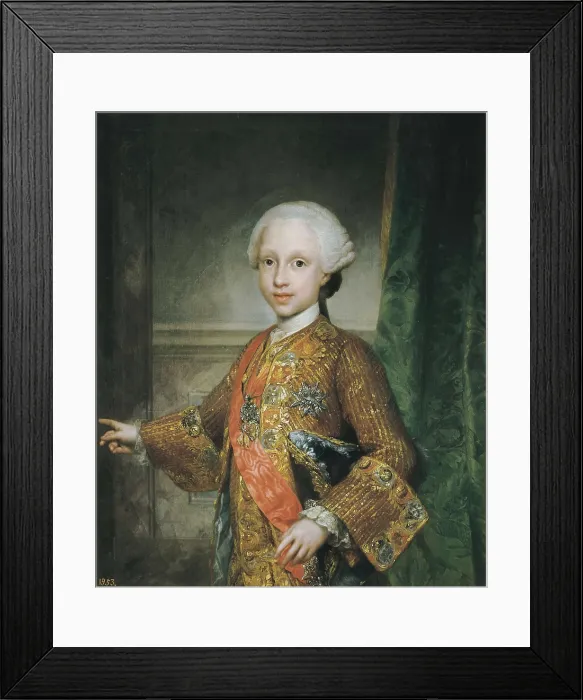 Framed Print : MENGS, Anton Raphael (1728-1779). Infante don Xavier of Bourbon. 1759. Oil on canvas. SPAIN. Madrid. Prado Museum. AISA / Everett Collection**US SALES ONLY**