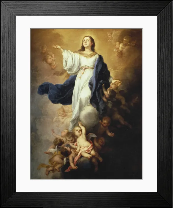 Framed Print : MURILLO, Bartolom Esteban (1617-1682). Walpole Immaculate Conception. ca. 1680. Baroque art. Oil on canvas. RUSSIA. Saint Petersburg. State Hermitage Museum Framed Print : MURILLO, Bartolom Esteban (1617-1682). Walpole Immaculate Conception. ca. 1680. Baroque art. Oil on canvas. RUSSIA. Saint Petersburg. State Hermitage Museum