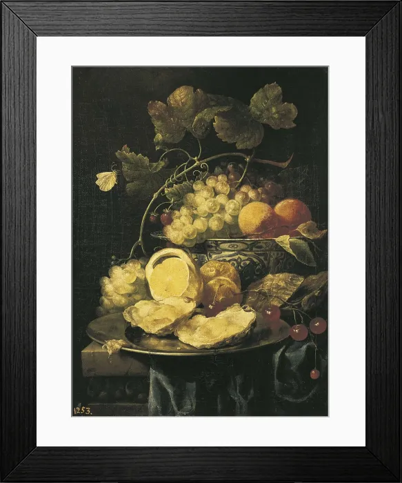 Framed Print : SON, Joris van (1623-1667). Still Life. 1664. Flemish art. Oil on canvas. SPAIN. Madrid. Prado Museum. AISA / Everett Collection**US SALES ONLY**