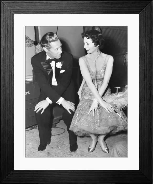 Framed Print : Rex Harrison and Lily Palmer do the Charleston. They were filming THE FOURPOSTER, which traces the life of a young married couple through the years