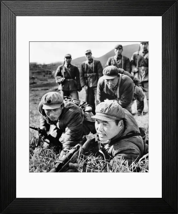Framed Print : Chinese Communist military training exercise. Kuo Hsing-Fu, the company commander, puts stress on both political ideological work as well as technical training Framed Print : Chinese Communist military training exercise. Kuo Hsing-Fu, the company commander, puts stress on both political ideological work as well as technical training