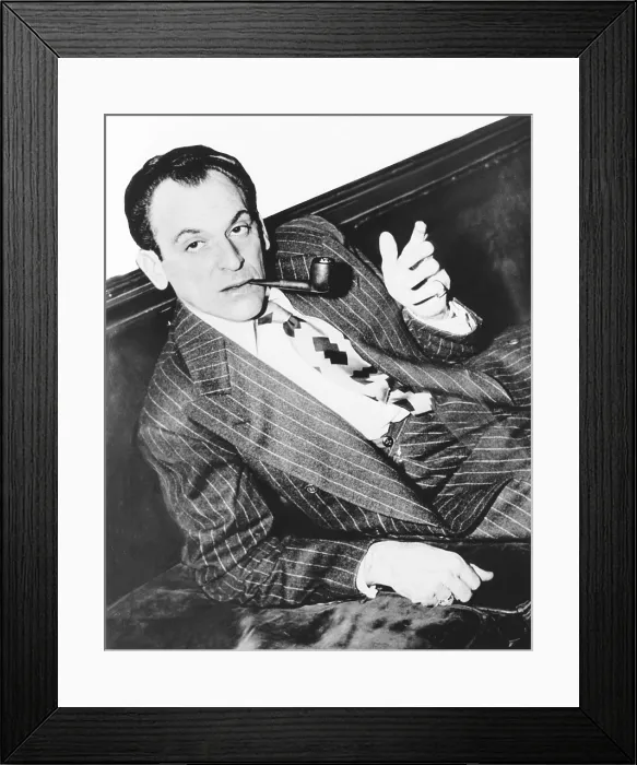 Framed Print : Moss Hart directed the WGN Mutual radio production You Can't Take It With You'. August 1944 Framed Print : Moss Hart directed the WGN Mutual radio production You Can't Take It With You'. August 1944