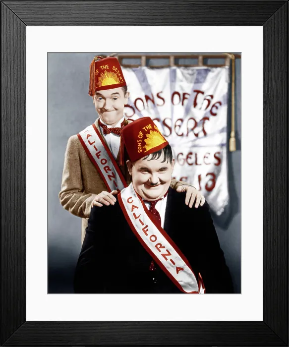 Framed Print : SONS OF THE DESERT, from left: Stan Laurel, Oliver Hardy, (aka Laurel & Hardy), 1933