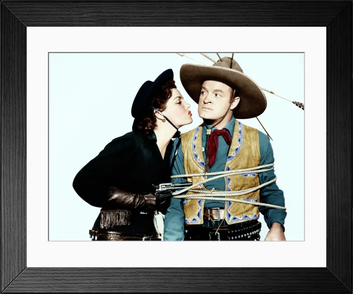 Framed Print : SON OF PALEFACE, from left: Jane Russell, Bob Hope, 1952 Framed Print : SON OF PALEFACE, from left: Jane Russell, Bob Hope, 1952