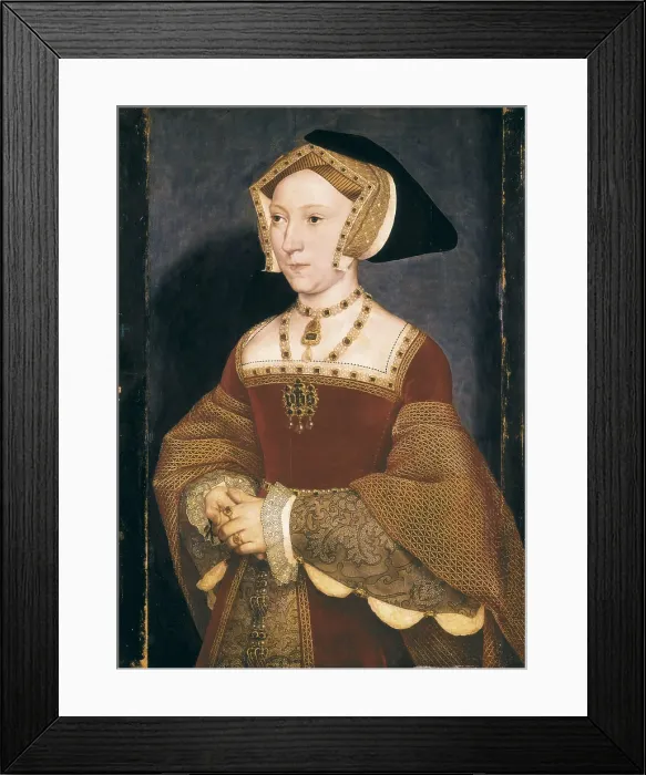 Framed Print : HOLBEIN, Hans, 'the Younger' (1497-1547). Jane Seymour, Queen of England. 1536. Renaissance art. Oil on wood. AUSTRIA. Vienna