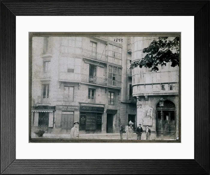 Framed Print : SPAIN. Bilbao. Spain. Basque Contry. Euskaldun Batzokija, Basque nationalist center created in 1894 by Sabino Arana. Headquarters in Bilbao. SPAIN. Artea. Sabino Arana Foundation