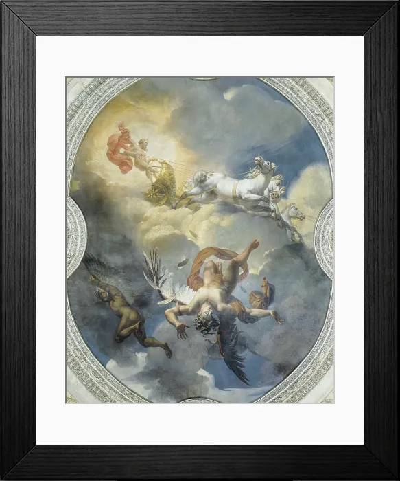 Framed Print : BLONDEL, Merry Joseph (1781-1853). The Sun of the Fall of Icarus. 1819. Soffit situated on the roof of the 'Rotunda of Apollo' of the Louvre. Fresco. FRANCE. Paris Framed Print : BLONDEL, Merry Joseph (1781-1853). The Sun of the Fall of Icarus. 1819. Soffit situated on the roof of the 'Rotunda of Apollo' of the Louvre. Fresco. FRANCE. Paris