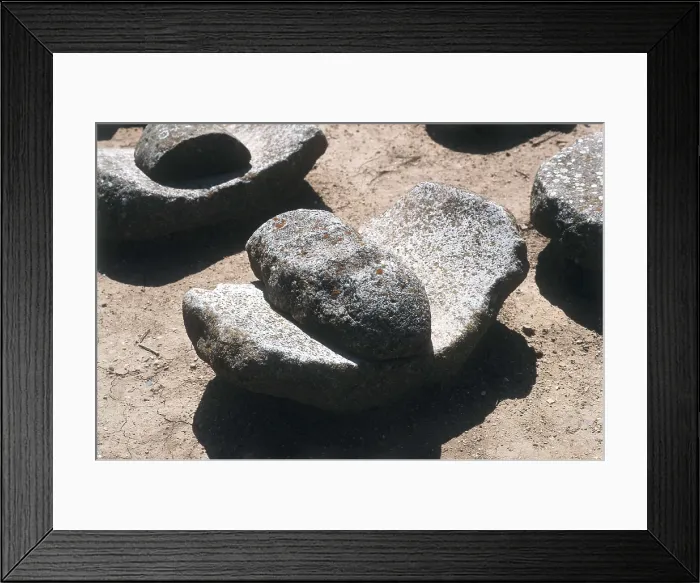 Framed Print : SPAIN. Soria. Numantia. Celtiberian hand-mill. Iron Age. AISA / Everett Collection**US SALES ONLY** Framed Print : SPAIN. Soria. Numantia. Celtiberian hand-mill. Iron Age. AISA / Everett Collection**US SALES ONLY**