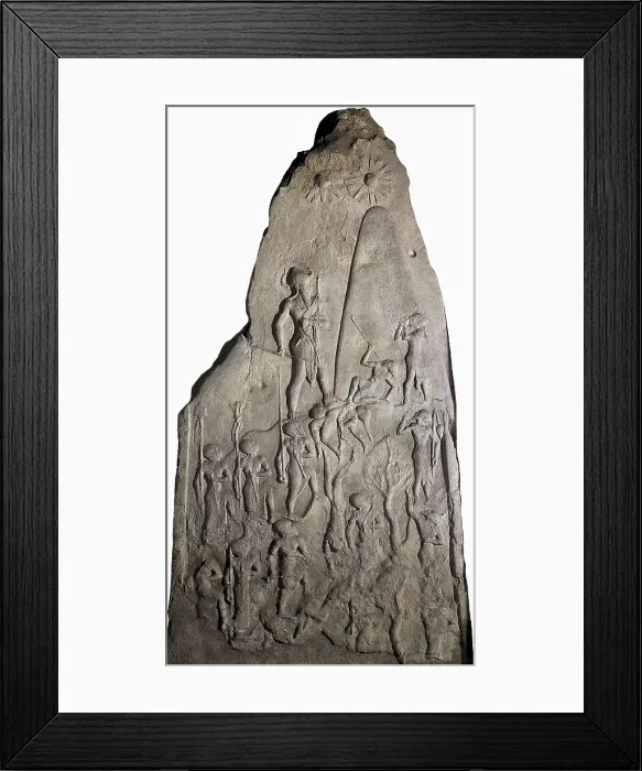 Framed Print : AISA / Everett Collection Victory Stela of Naram-Sin (Stle de victoire de Narm-Sn). 2230 BC