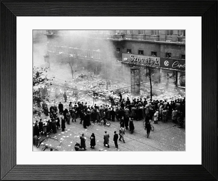 Framed Print : The 1956 Hungarian Uprising. Hungarian rebels destroy a Soviet bookstore in Budapest. Oct. 23-Nov 4, 1956. (CSU_ALPHA_1520) CSU Archives / Everett Collection Framed Print : The 1956 Hungarian Uprising. Hungarian rebels destroy a Soviet bookstore in Budapest. Oct. 23-Nov 4, 1956. (CSU_ALPHA_1520) CSU Archives / Everett Collection