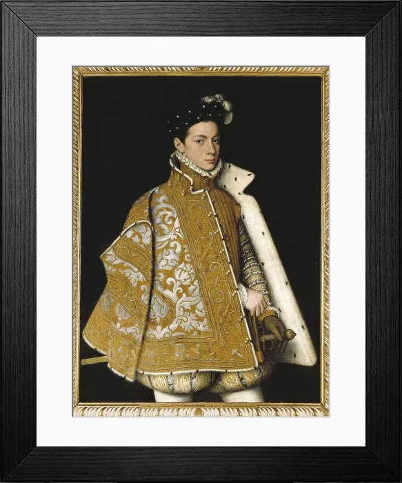 Framed Print : SANCHEZ COELLO, Alonso (1531-1588). Alexander Farnese. ca. 1560. Renaissance art. Oil on canvas. IRELAND. Dublin. National Gallery of Ireland