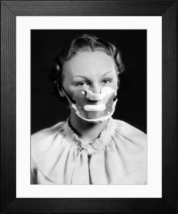 Framed Print : Dust mask developed for workers. 1935. (CSU_ALPHA_1590) CSU Archives / Everett Collection Framed Print : Dust mask developed for workers. 1935. (CSU_ALPHA_1590) CSU Archives / Everett Collection