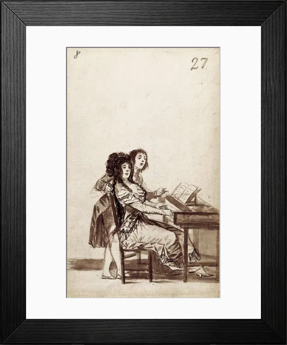 Framed Print : GOYA Y LUCIENTES, Francisco de (1746-1828). The Concert. Drawing. SPAIN. Madrid. Prado Museum. AISA / Everett Collection**US SALES ONLY** Framed Print : GOYA Y LUCIENTES, Francisco de (1746-1828). The Concert. Drawing. SPAIN. Madrid. Prado Museum. AISA / Everett Collection**US SALES ONLY**