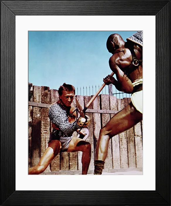 Framed Print : SPARTACUS, from left: Kirk Douglas, Woody Strode, 1960
