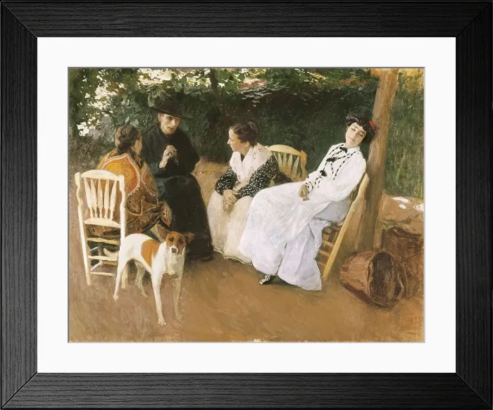 Framed Print : RODRIGUEZ ACOSTA, Jos Mara (1878-1941). Siesta Time. 1914. Costumbrism. Oil on canvas. SPAIN. Granada. Museums of Fine Arts of Granada. AISA / Everett Collection**US SALES ONLY**