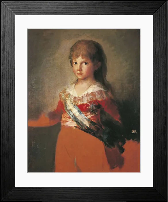 Framed Print : GOYA Y LUCIENTES, Francisco de (1746-1828). Infante Don Francisco de Paula. ca. 1797. Study from life, preparatory for the painting 'Charles IV and his Family'