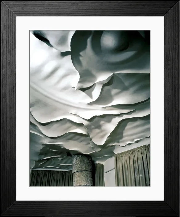 Framed Print : GAUDI i CORNET, Antoni (1852-1926). Mil House or La Pedrera. 1906-1910. SPAIN. Barcelona. Mil House or 'The Quarry'. Roof of the Exhibition Hall. Modernism