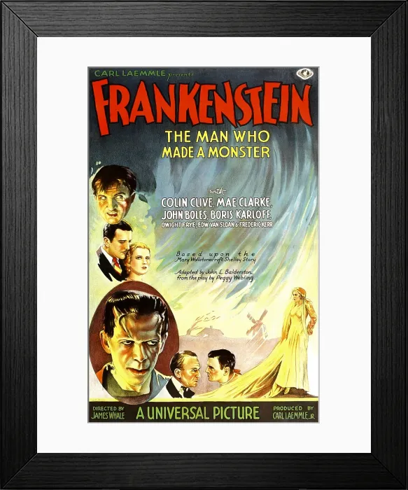 Framed Print : FRANKENSTEIN, Dwight Frye, John Boles, Mae Clarke, Boris Karloff, Edward Van Sloan, Colin Clive, 1931 Framed Print : FRANKENSTEIN, Dwight Frye, John Boles, Mae Clarke, Boris Karloff, Edward Van Sloan, Colin Clive, 1931