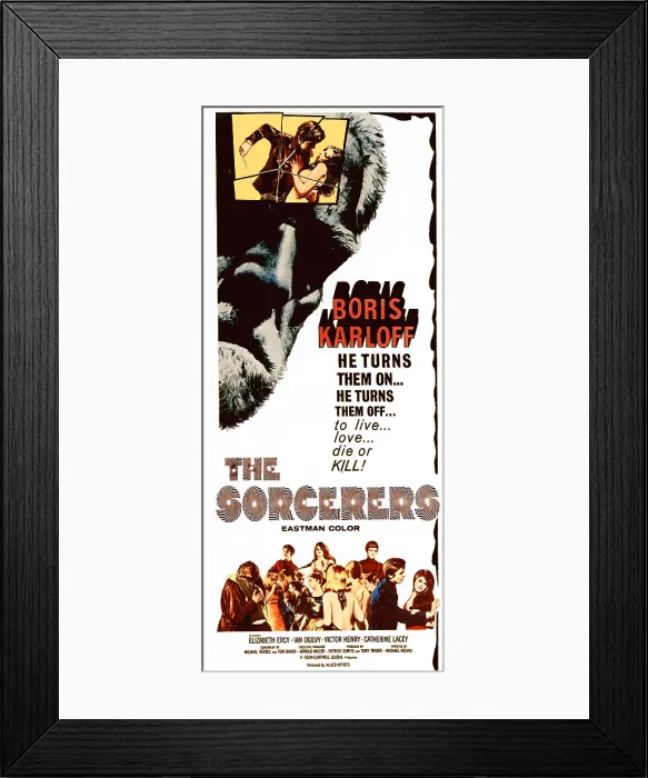 Framed Print : THE SORCERERS, Boris Karloff, 1967