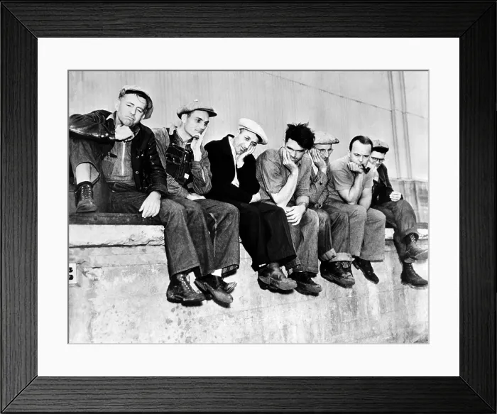 Framed Print : A group of pickets at San Pedro during the general maritime strike on the Pacific ports. Nov. 31, 1936. (CSU_ALPHA_1732) CSU Archives / Everett Collection