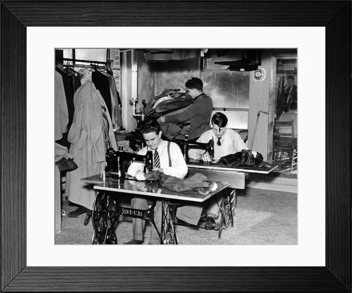 Framed Print : Boys Town citizens learned tailoring as a trade at Boys Town. 1944. (CSU_ALPHA_1753) CSU Archives / Everett Collection