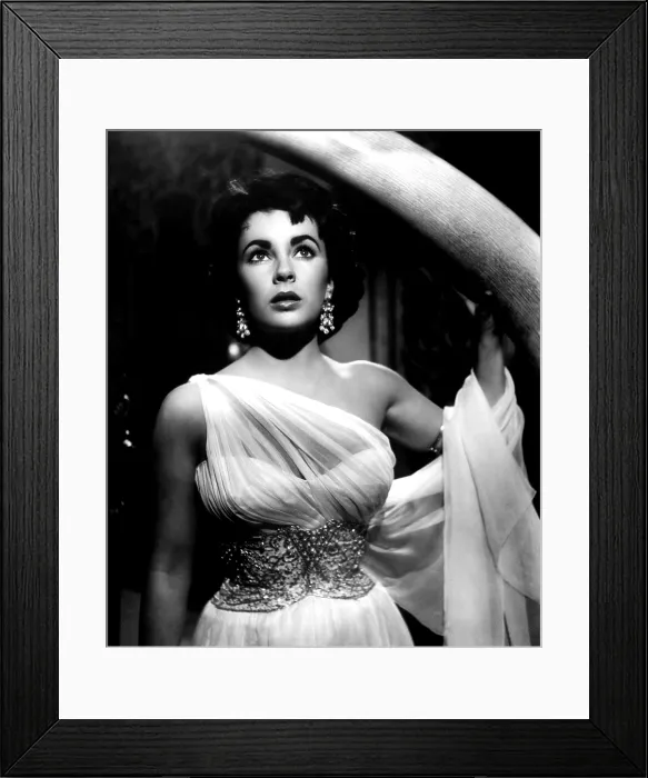 Framed Print : ELEPHANT WALK, Elizabeth Taylor (in a gown by Edith Head), 1954