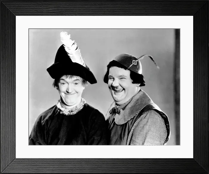 Framed Print : BABES IN TOYLAND, (aka MARCH OF THE WOODEN SOLDIERS), from left: Stan Laurel, Oliver Hardy, 1934