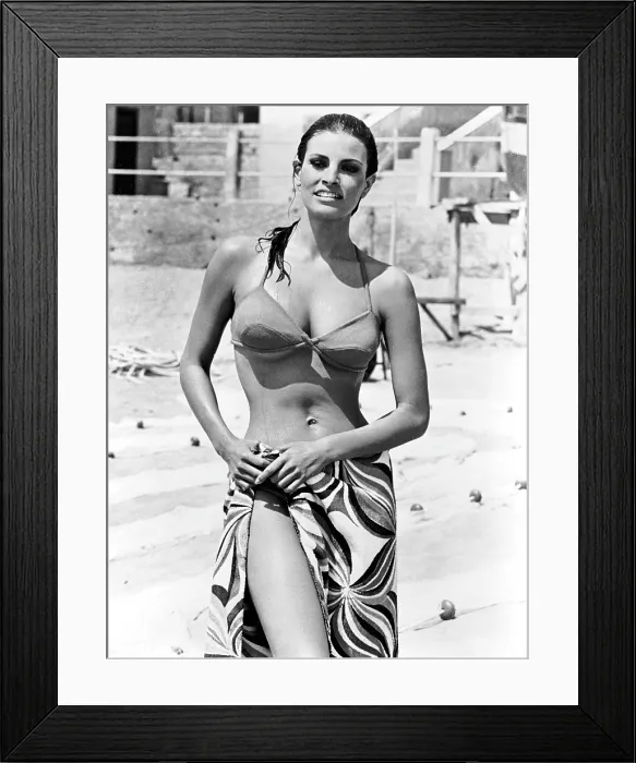 Framed Print : THE BIGGEST BUNDLE OF THEM ALL, Raquel Welch, 1968 Framed Print : THE BIGGEST BUNDLE OF THEM ALL, Raquel Welch, 1968