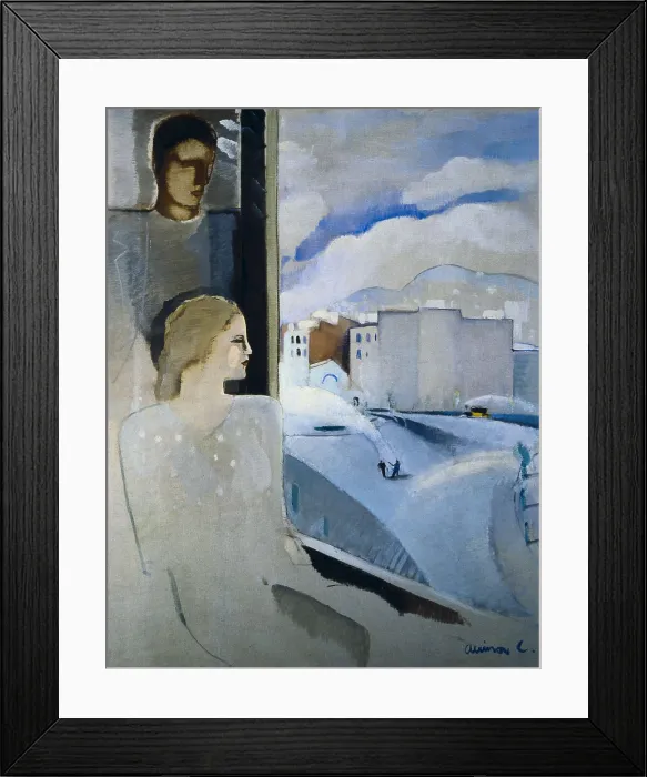 Framed Print : ALSINA CUIXART, Llus (20th century). The Window. 1937. Oil on canvas. AISA / Everett Collection - Image has fine art copyright