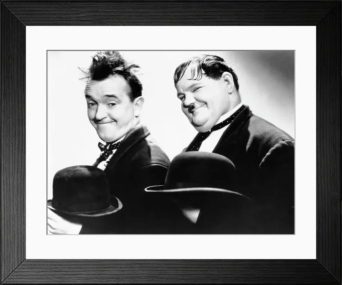 Framed Print : WAY OUT WEST, from left, Stan Laurel, Oliver Hardy, 1937