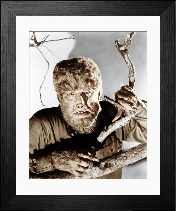 Framed Print : FRANKENSTEIN MEETS THE WOLF MAN, (aka FRANKENSTEIN MEETS THE WOLFMAN), Lon Chaney, Jr. 1943