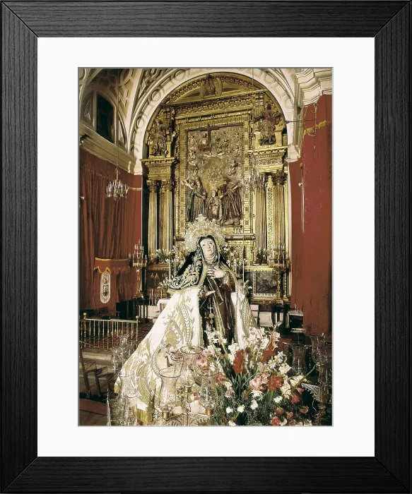 Framed Print : FERNANDEZ, Gregorio (1576-1636). Saint Teresa de Jesus. 17th c. SPAIN. Avila. Convent of Saint Teresa. Polychrome wood. Castilian School. Baroque art. Sculpture on wood Framed Print : FERNANDEZ, Gregorio (1576-1636). Saint Teresa de Jesus. 17th c. SPAIN. Avila. Convent of Saint Teresa. Polychrome wood. Castilian School. Baroque art. Sculpture on wood
