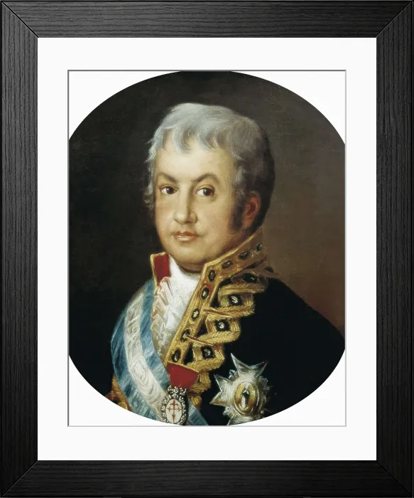 Framed Print : GOYA Y LUCIENTES, Francisco de (1746-1828). Ferdinand VII of Spain. beg. 19th c. Oil on canvas. SPAIN. Madrid. Lzaro Galdiano Foundation. AISA / Everett Collection**US SALES ONLY**