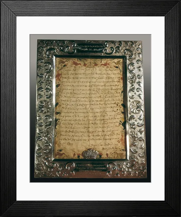 Framed Print : TERESA of JESUS, Saint (1515-1582). Santa Teresa's autographic letter. SPAIN. CASTILE AND LEON. Avila. Convent of Saint Teresa. AISA / Everett Collection**US SALES ONLY** Framed Print : TERESA of JESUS, Saint (1515-1582). Santa Teresa's autographic letter. SPAIN. CASTILE AND LEON. Avila. Convent of Saint Teresa. AISA / Everett Collection**US SALES ONLY**