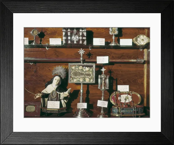 Framed Print : TERESA of JESUS, Saint (1515-1582). Wardrobe with the relics of Saint Teresa. SPAIN. CASTILE AND LEON. Avila. Convent of Saint Teresa. AISA / Everett Collection**US SALES ONLY** Framed Print : TERESA of JESUS, Saint (1515-1582). Wardrobe with the relics of Saint Teresa. SPAIN. CASTILE AND LEON. Avila. Convent of Saint Teresa. AISA / Everett Collection**US SALES ONLY**