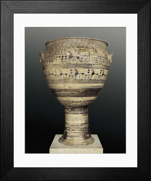 Framed Print : Geometric amphora from the Dipylon. 8th c. AD. Geometric Greek art. Ceramics. GREECE. Athens. National Museum of Archaeology. Proc: GREECE. Athens. Kerameikos Framed Print : Geometric amphora from the Dipylon. 8th c. AD. Geometric Greek art. Ceramics. GREECE. Athens. National Museum of Archaeology. Proc: GREECE. Athens. Kerameikos
