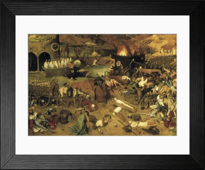 Framed Print : Breugel, Pieter, The Elder, called 'Peasant Bruegel' (1525-1569). The Triumph of Death. ca. 1562. Allegorical representation of the triumphs of the death. Flemish art