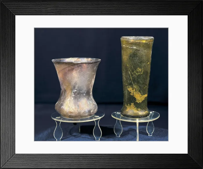 Framed Print : Vases of 7th-8th c. Merovingian art. Glass and Crystal. FRANCE. Strasbourg. Archaeological Museum. AISA / Everett Collection**US SALES ONLY** Framed Print : Vases of 7th-8th c. Merovingian art. Glass and Crystal. FRANCE. Strasbourg. Archaeological Museum. AISA / Everett Collection**US SALES ONLY**