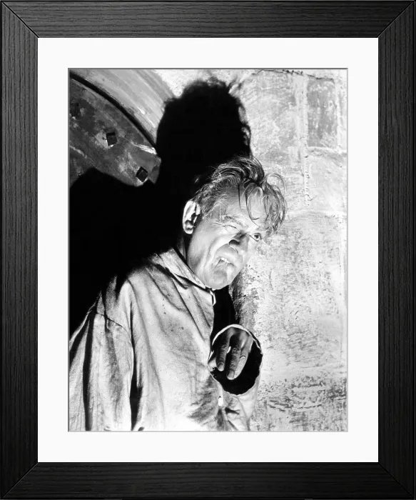 Framed Print : THE HAUNTED STRANGLER, (aka GRIP OF THE STRANGLER), Boris Karloff, 1958