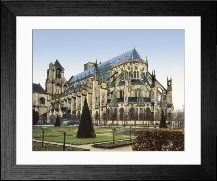Framed Print : Cathedral of Saint-Etienne. FRANCE. CENTRE. CHER. Bourges. View from the apse. Gothic art. AISA / Everett Collection**US SALES ONLY**