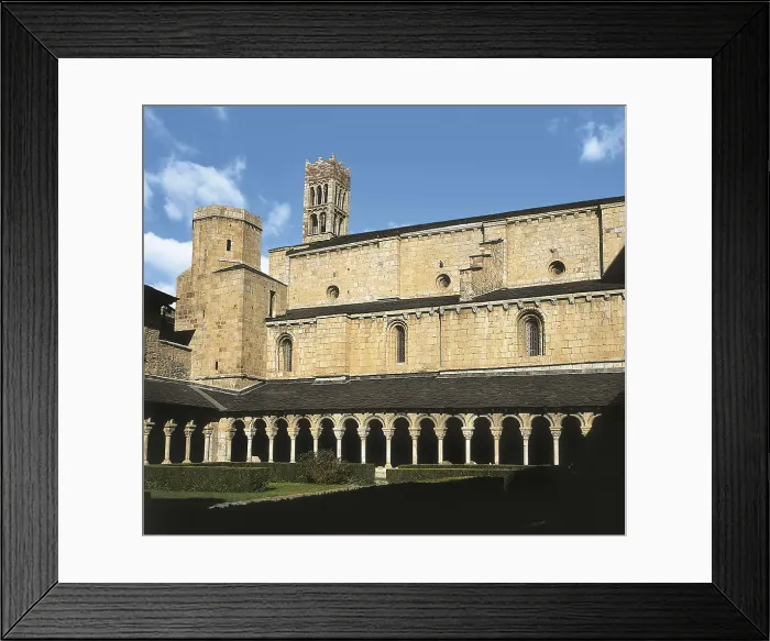 Framed Print : Cathedral of Santa Maria. 12th-13th c. SPAIN. CATALONIA. LLEIDA. La Seu d'Urgell. Cathedral. Cathedral of Santa Maria d'Urgell (romanesque 12th-13th c.). Outside Framed Print : Cathedral of Santa Maria. 12th-13th c. SPAIN. CATALONIA. LLEIDA. La Seu d'Urgell. Cathedral. Cathedral of Santa Maria d'Urgell (romanesque 12th-13th c.). Outside
