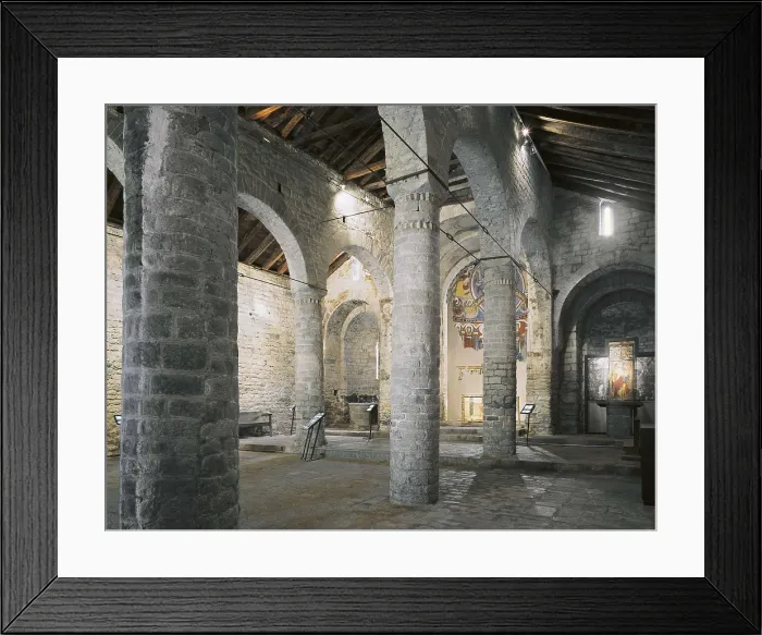 Framed Print : Church of Sant Climent in Tall. ca. 1123. SPAIN. Vall de Bo. Tall. Church of Sant Climent. Romanesque art. Architecture. AISA / Everett Collection**US SALES ONLY**