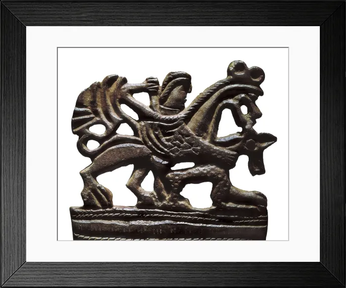 Framed Print : Terminal: Apollo on a Griffin. 4th c. BC. Detail of the decoration of a chart. Scythian Art. Jewelry. RUSSIA. Saint Petersburg. State Hermitage Museum Framed Print : Terminal: Apollo on a Griffin. 4th c. BC. Detail of the decoration of a chart. Scythian Art. Jewelry. RUSSIA. Saint Petersburg. State Hermitage Museum